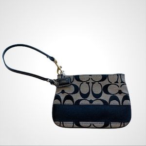 Coach Monogrammed Wristlet
